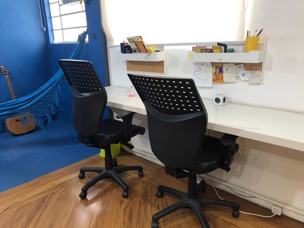 Posição em coworking compartilhado
