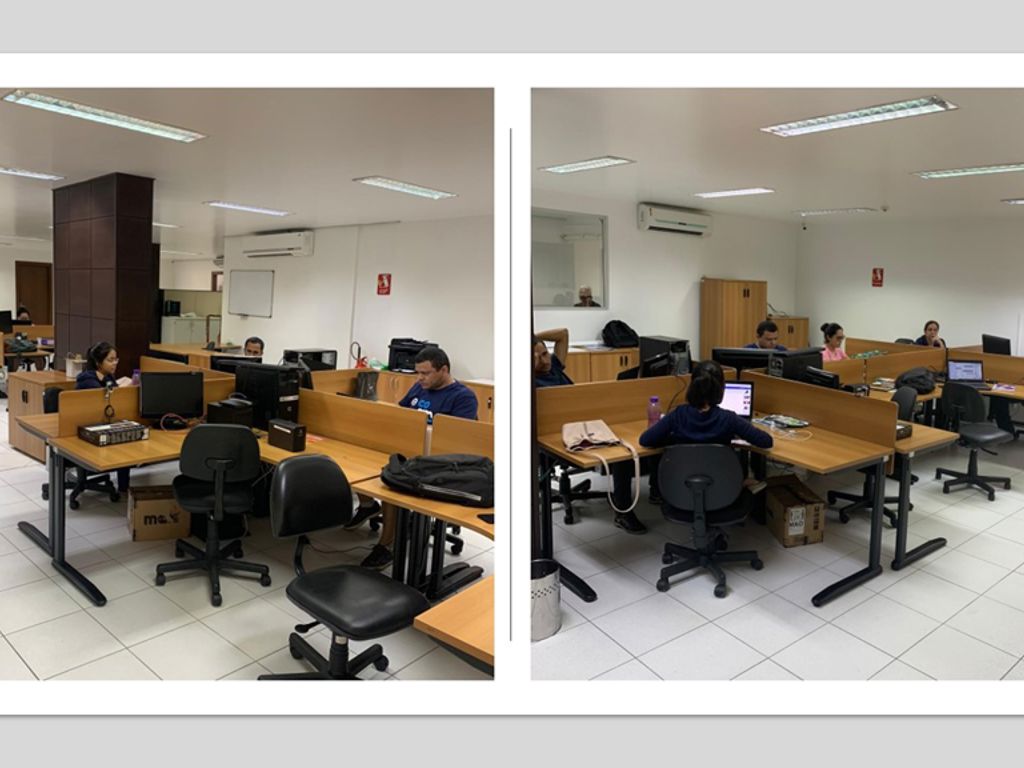 Posição em mesa compartilhada